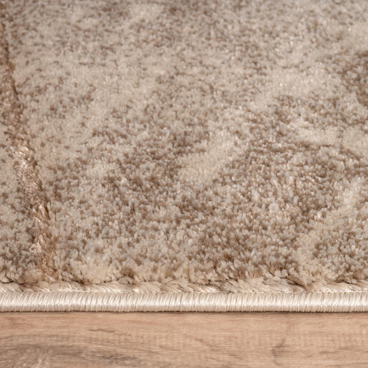 KURZFLORTEPPICH, abstrakt, aus Polypropylen, Florhöhe 11 mm, Beige, 120 x 160 cm - Beige, Textil (120/160cm) - KADIMA DESIGN