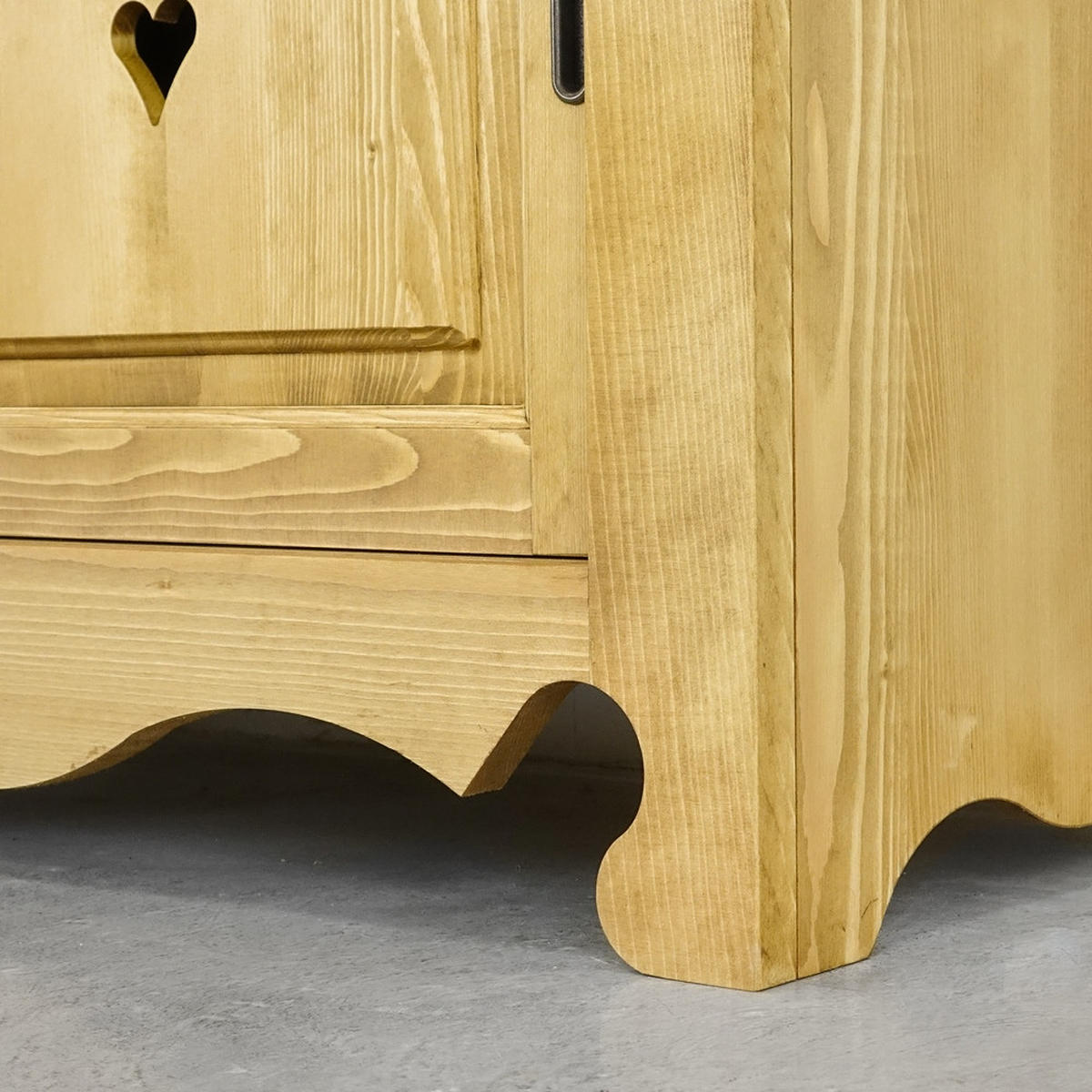 VITRINE aus Massivholz MEXICANA - Honig, Holz (140.5/201/50cm) - Seart