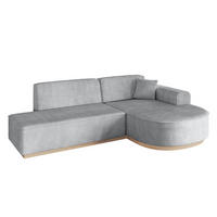 ECKSOFA Ottomane Rechts ARRIO-L1 - 243x171x83 cm Grau - Grau, Holzwerkstoff/Textil (243/171cm) - ALTDECOR