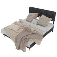 POLSTERBETT 140x200 cm Samt ohne Stauraum grau - Grau, Textil (140/200cm) - LEBENLANG