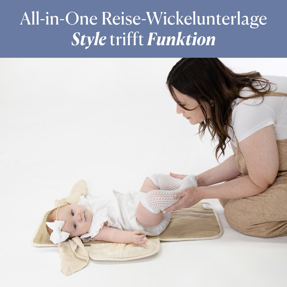 WICKELMATTE Mini Maven beige 35x74 - Beige, Textil (35/74cm)