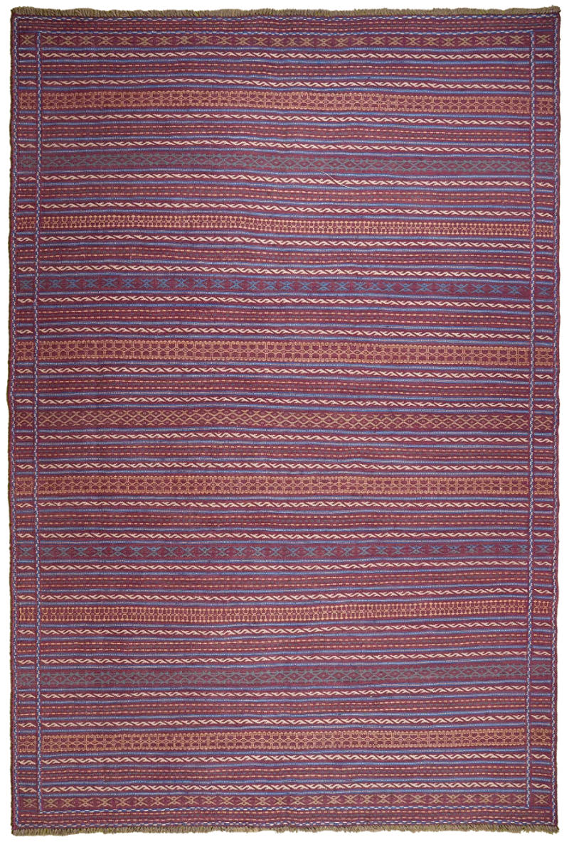 HANDWEBTEPPICH Kelim Kordi Mehrfarbig 302/203 cm Schurwolle - Multicolor, Textil (203/302cm) - Looma
