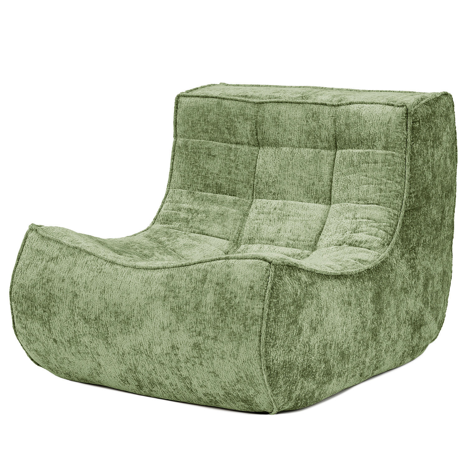 SESSEL - Bouclé - Grün, Textil (87/70/102cm) - home24