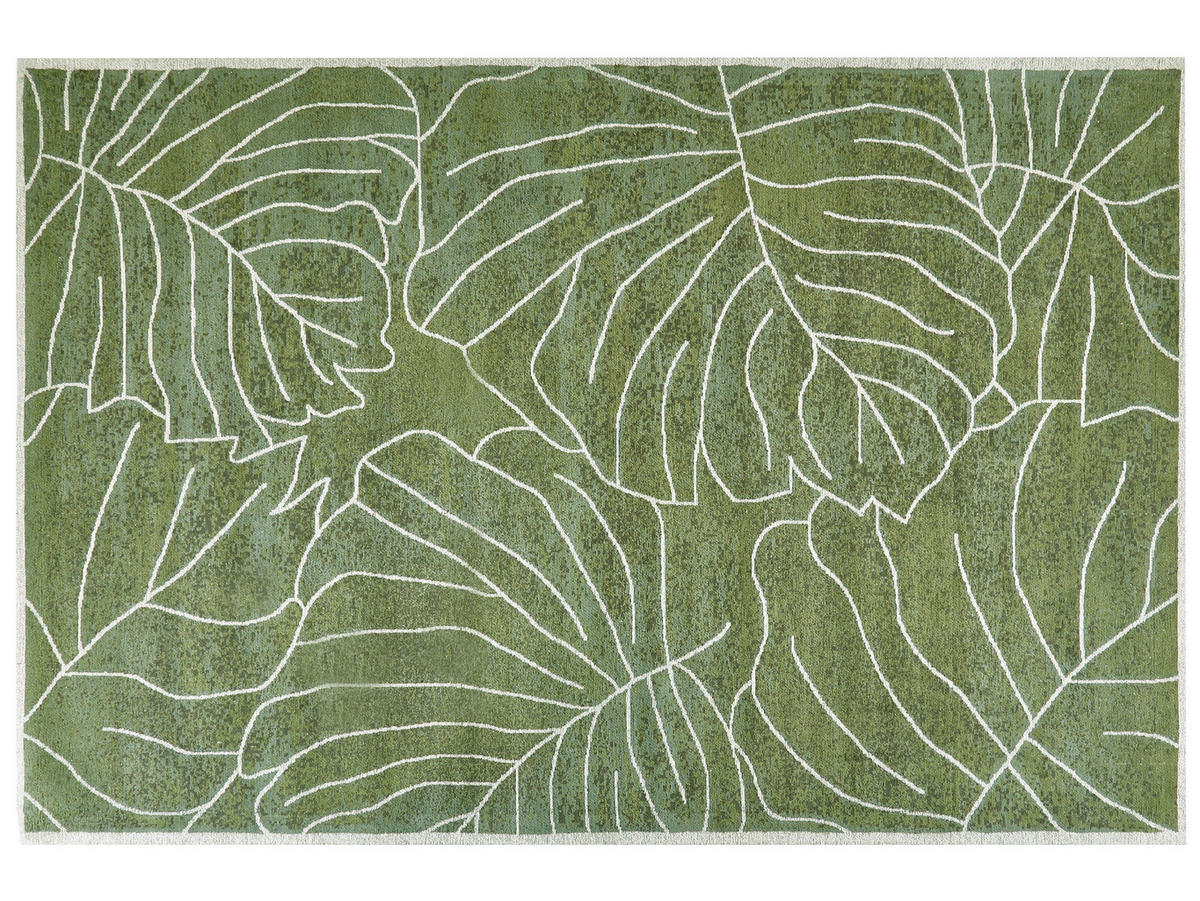 KURZFLOR-TEPPICH Sarmin 300/200 cm - Grün, Textil (200/300cm) - Beliani