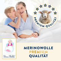 KINDERKOPFKISSEN KIDS Schurwolle natur - Weiß, Naturmaterialien/Textil (60/40cm) - Frau Holle