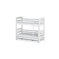 ETAGENBETT WEIß - Weiß, Holz (90/200cm) - FURNLUX