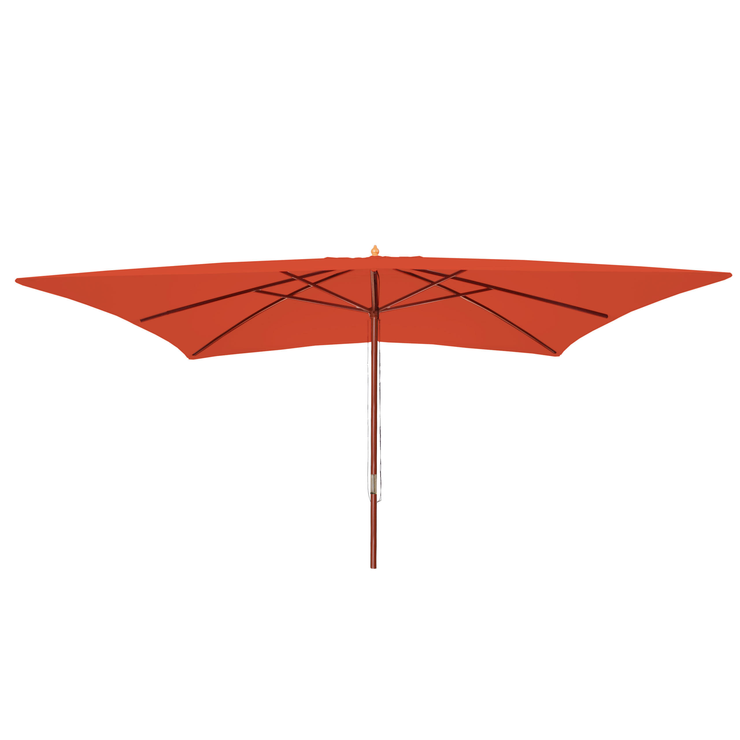 SONNENSCHIRM Orange - Orange, Holz (400/300cm) - MCW