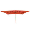 SONNENSCHIRM Orange - Orange, Holz (400/300cm) - MCW