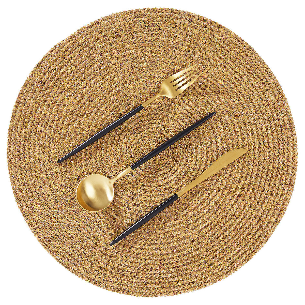 PLATZSETS (4er-Set) Ambiente - Goldfarben/Braun, Kunststoff (38/38cm) - Butlers