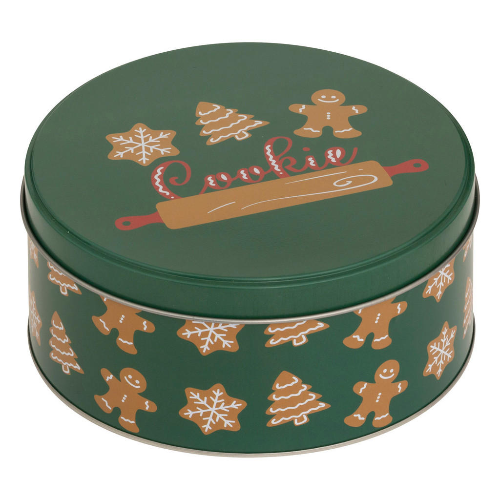 Thumbnail - 5five Simply Smart Keksdose, Grün, Kunststoff, 19.5x8.6x19.5 cm, Küchenzubehör, Vorratsbehälter, Vorratsdosen