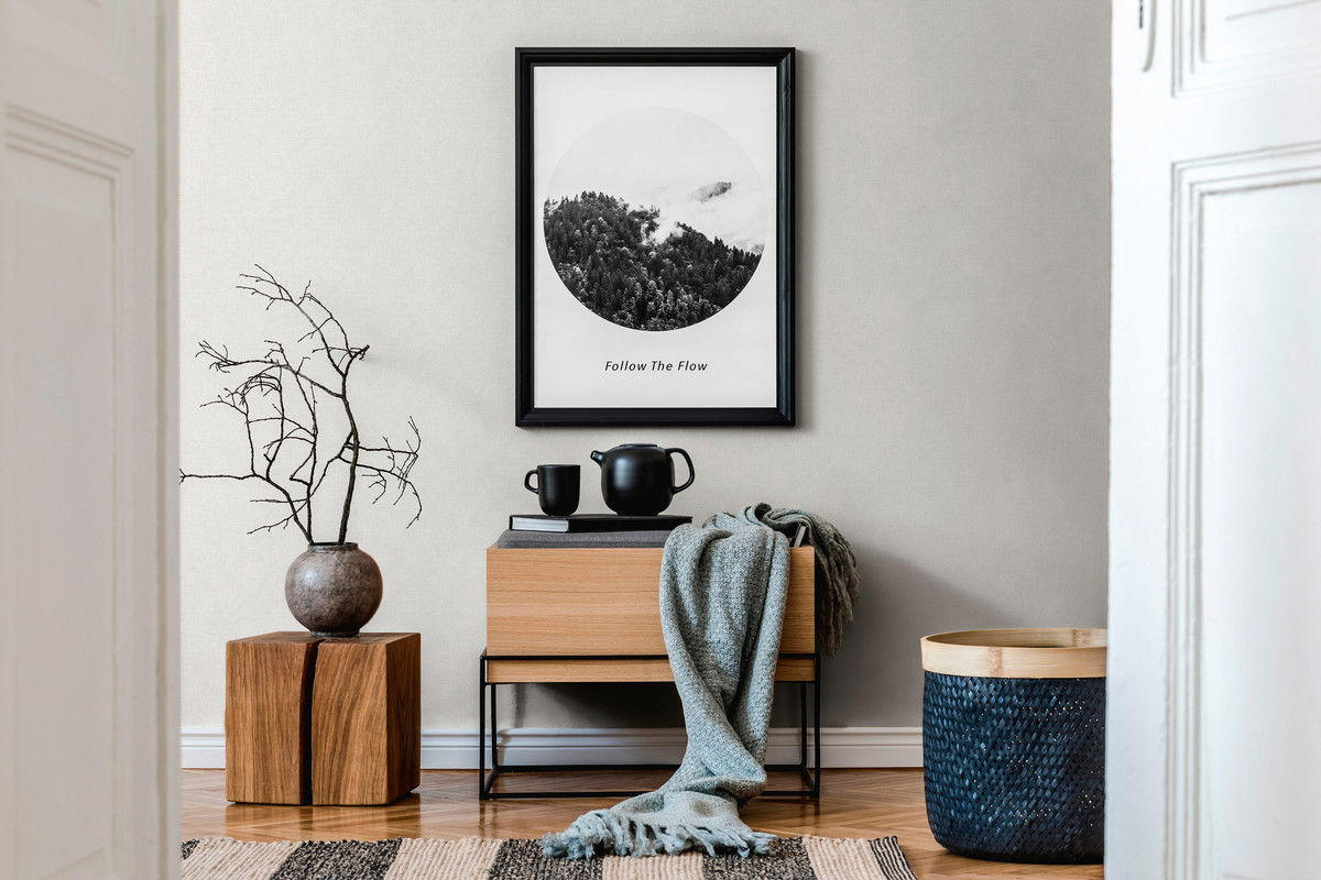 VLIESTAPETE Grau 53/1005 cm - Grau, Textil (53/1cm) - KUNSTLOFT