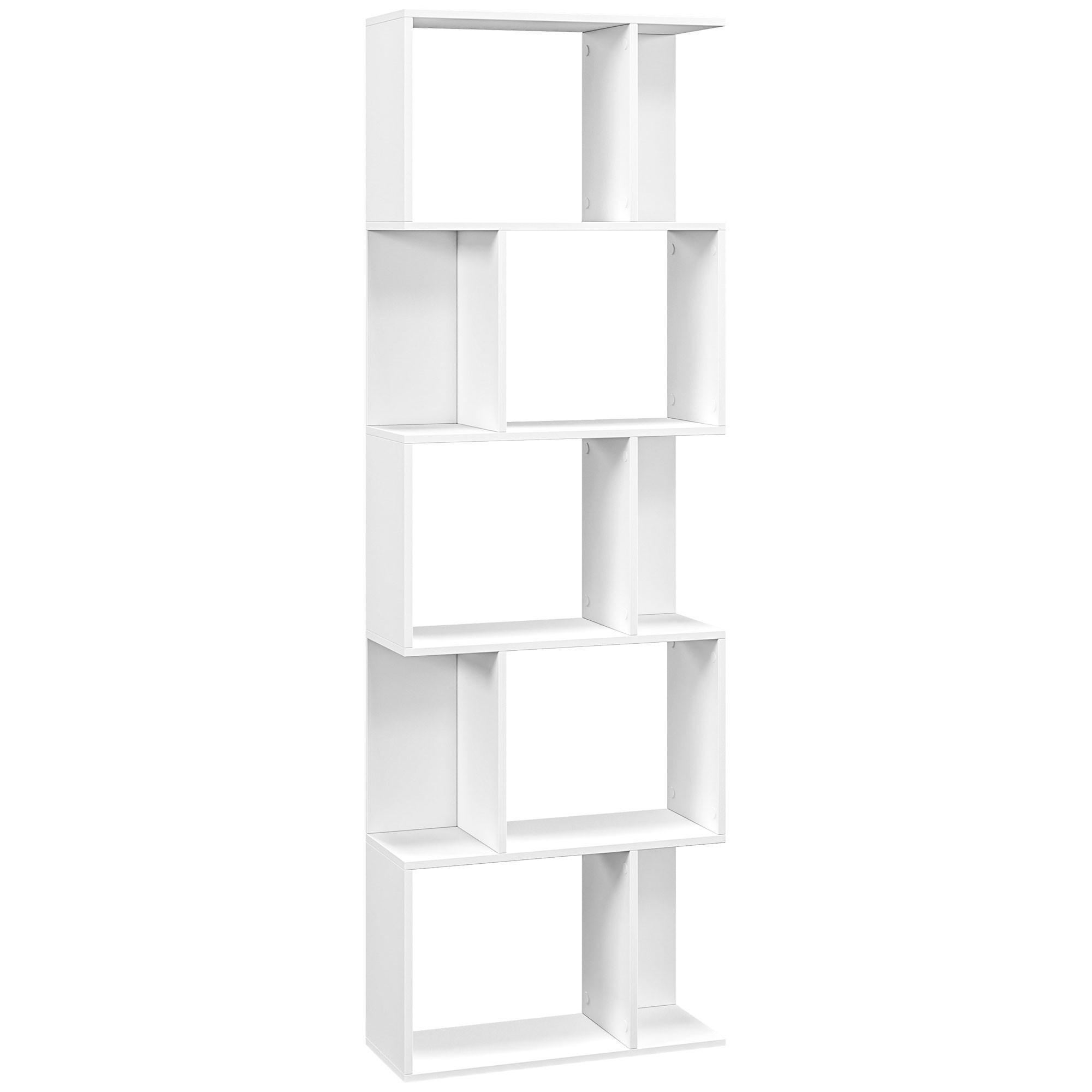 BÜCHERREGAL 60/24/184,5 cm weiß - Weiß, Karton (60/184.5/24cm)