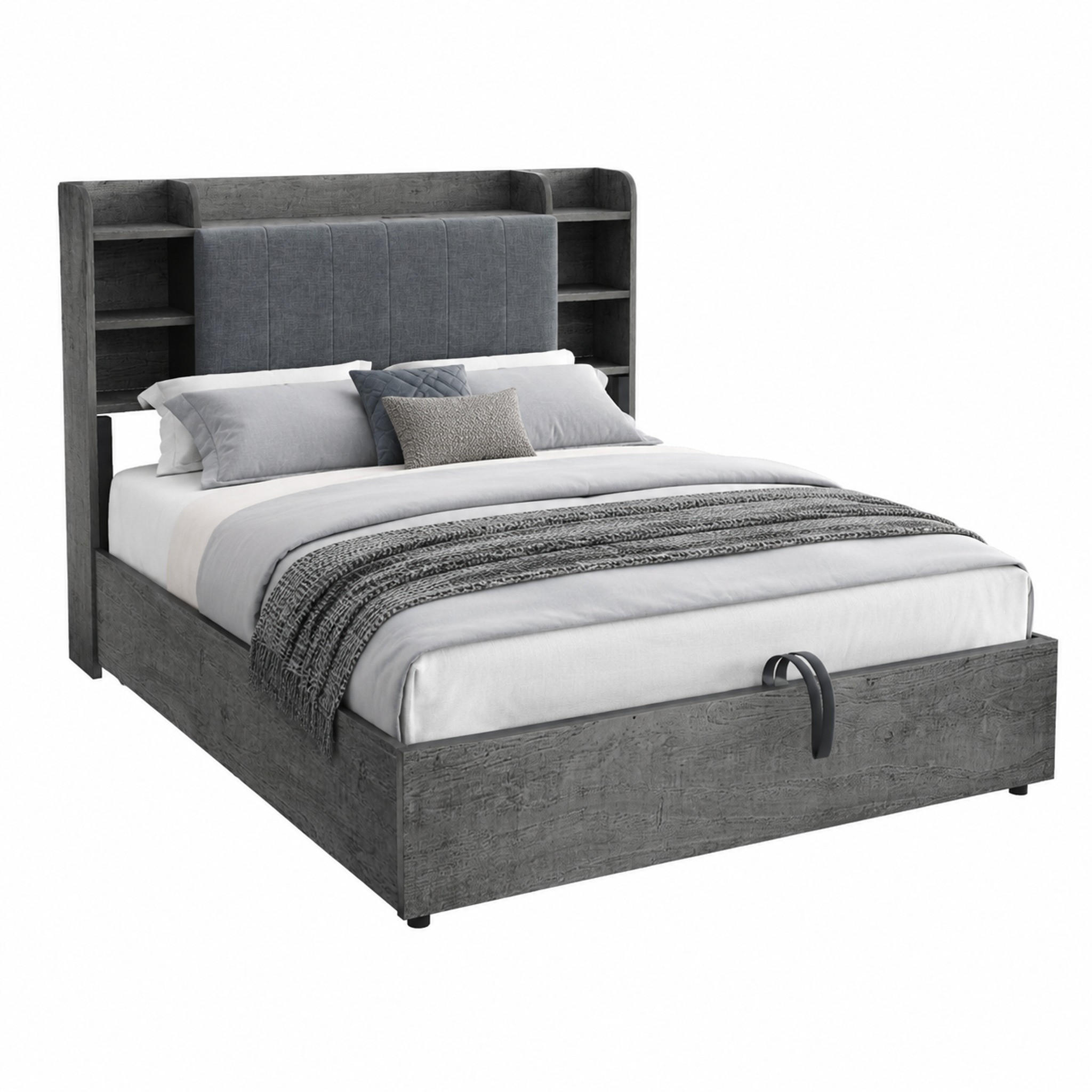 Meubliv Bett Grau 180x200 cm
