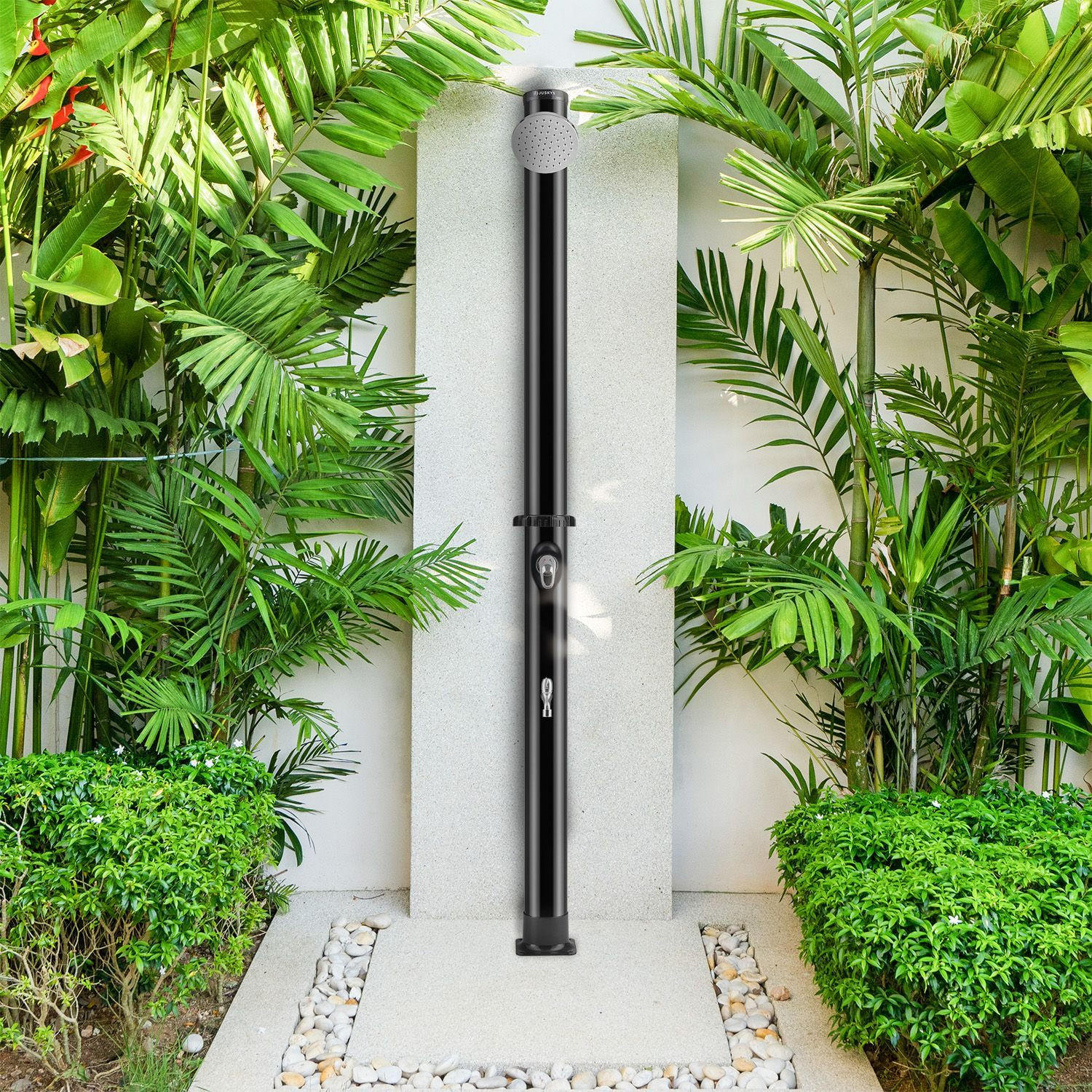 SOLARDUSCHE Victoria 20 Liter - Schwarz, Kunststoff (15.5/220/217cm) - Juskys