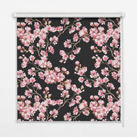 VNÚTORNÁ roleta - okenná roleta - roleta - 110x140 cm - Kvety zo stromu - pink, plast (110/140/0.5cm) - TULUP