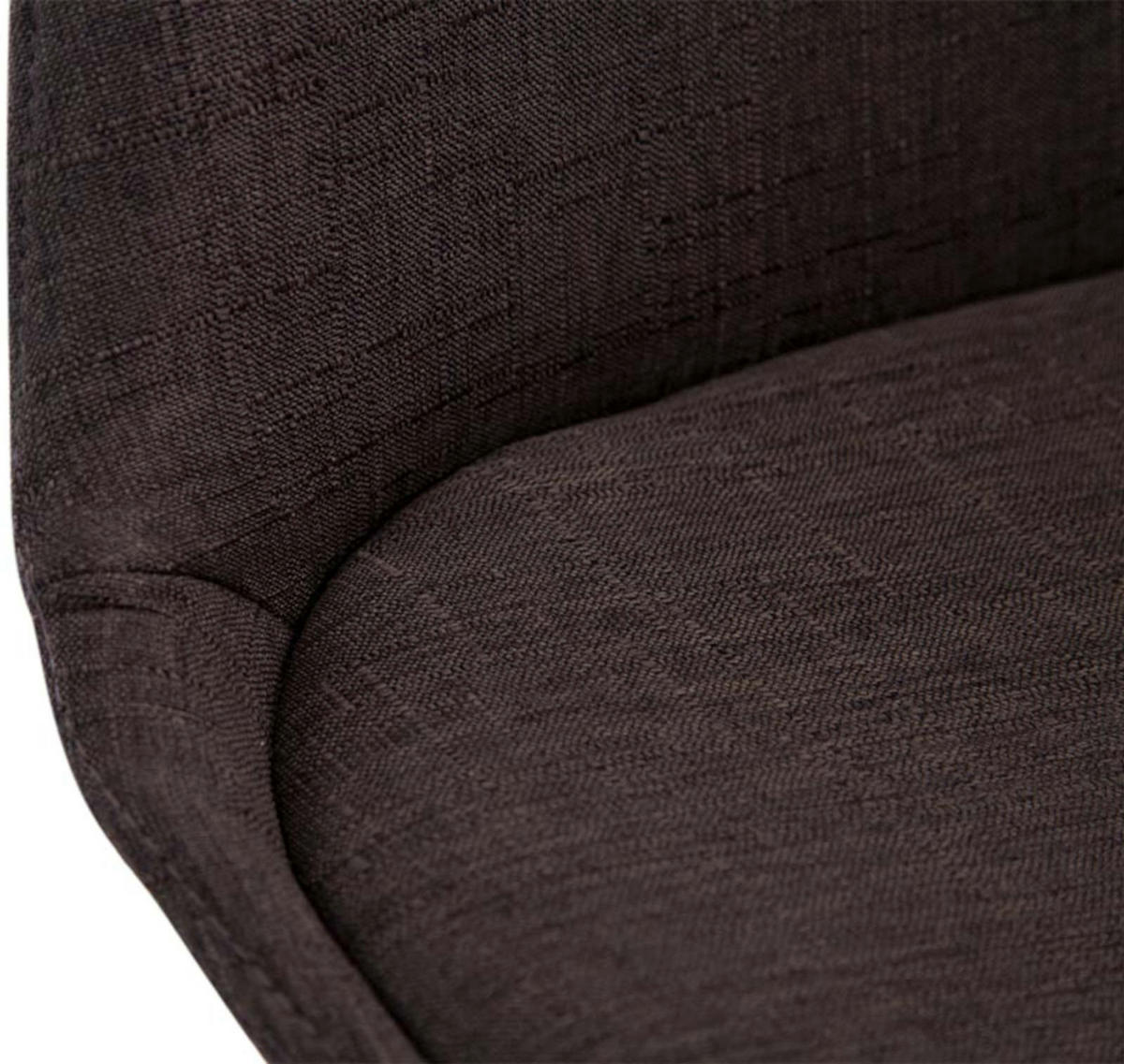 STUHL 4er Set Stoff dunkelgrau - Eukalyptusholzfarben/Dunkelgrau, Holz/Textil (48/84/55cm) - CLP