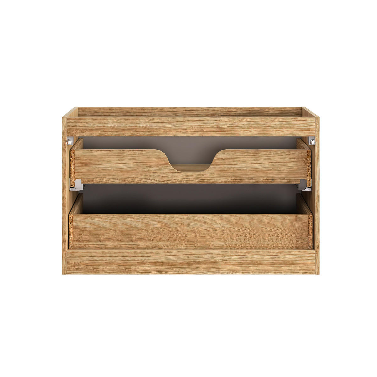 SKŘÍŇKA POD UMYVADLO 90cm Mallory Béžová a dřevo - hnědá, kompozitní dřevo (90/59.5/46cm) - Petits-meubles