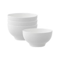 FRENCH-BOLS New Cottage Basic weiß 500 ml 4er Set - Weiß, Keramik (1cm) - Villeroy & Boch