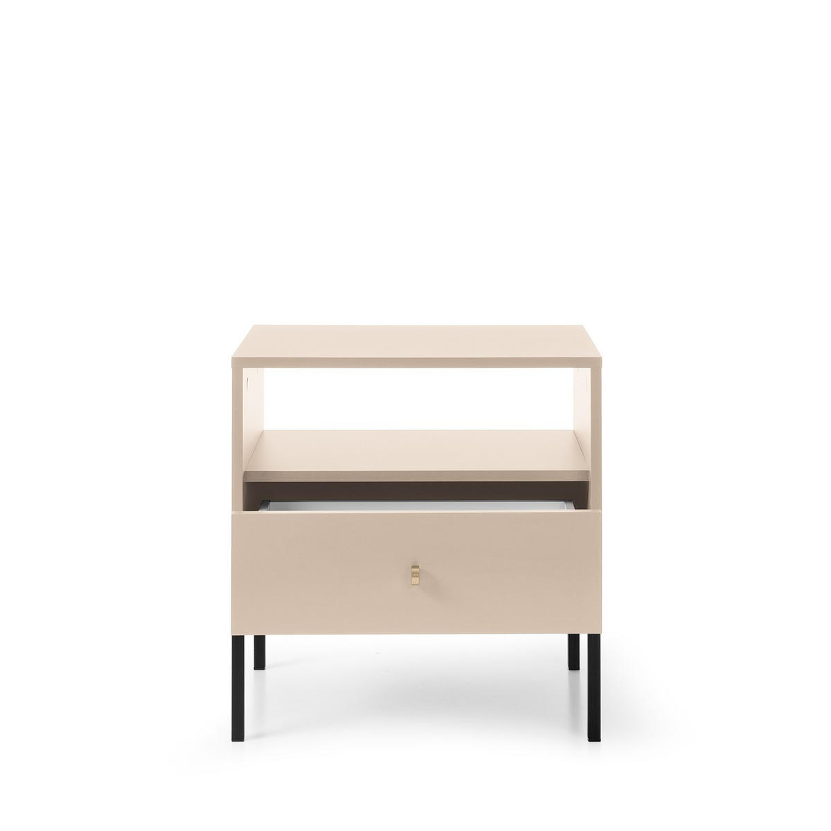 NACHTTISCH MONDO 53,6/56,2/39 cm Beige - Beige, Holzwerkstoff (53.6/56.2/39cm) - MASSENO