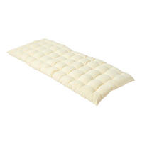 BANKAUFLAGE 2-Sitzer creme 108/42/5 cm - Creme, Textil (108/42/5cm) - Homescapes