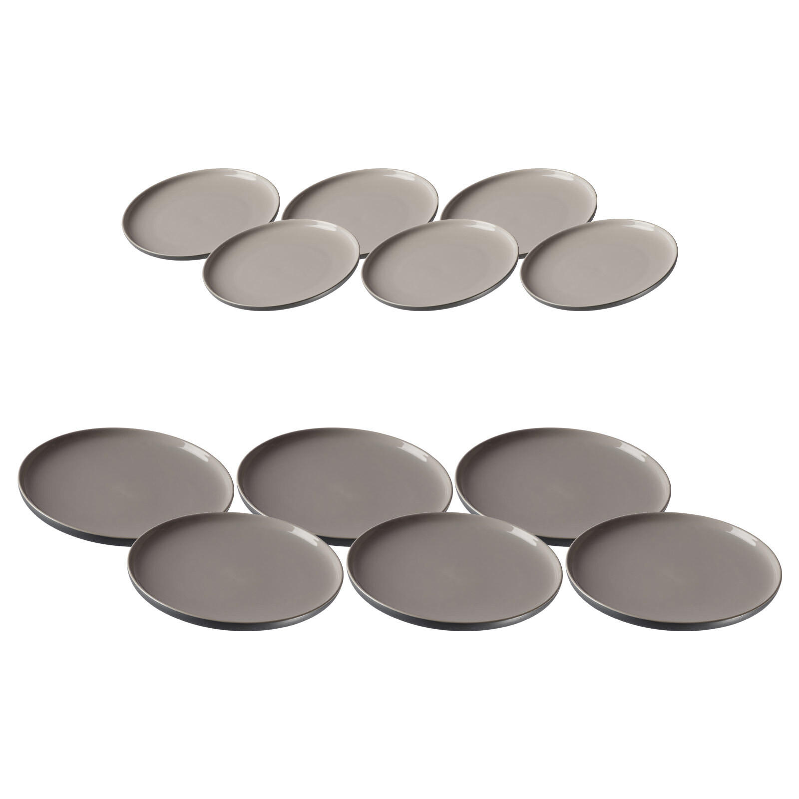 TAFELSERVICE Jasper grau 12er Set - Grau, Keramik (1/1/1cm) - Ritzenhoff Breker