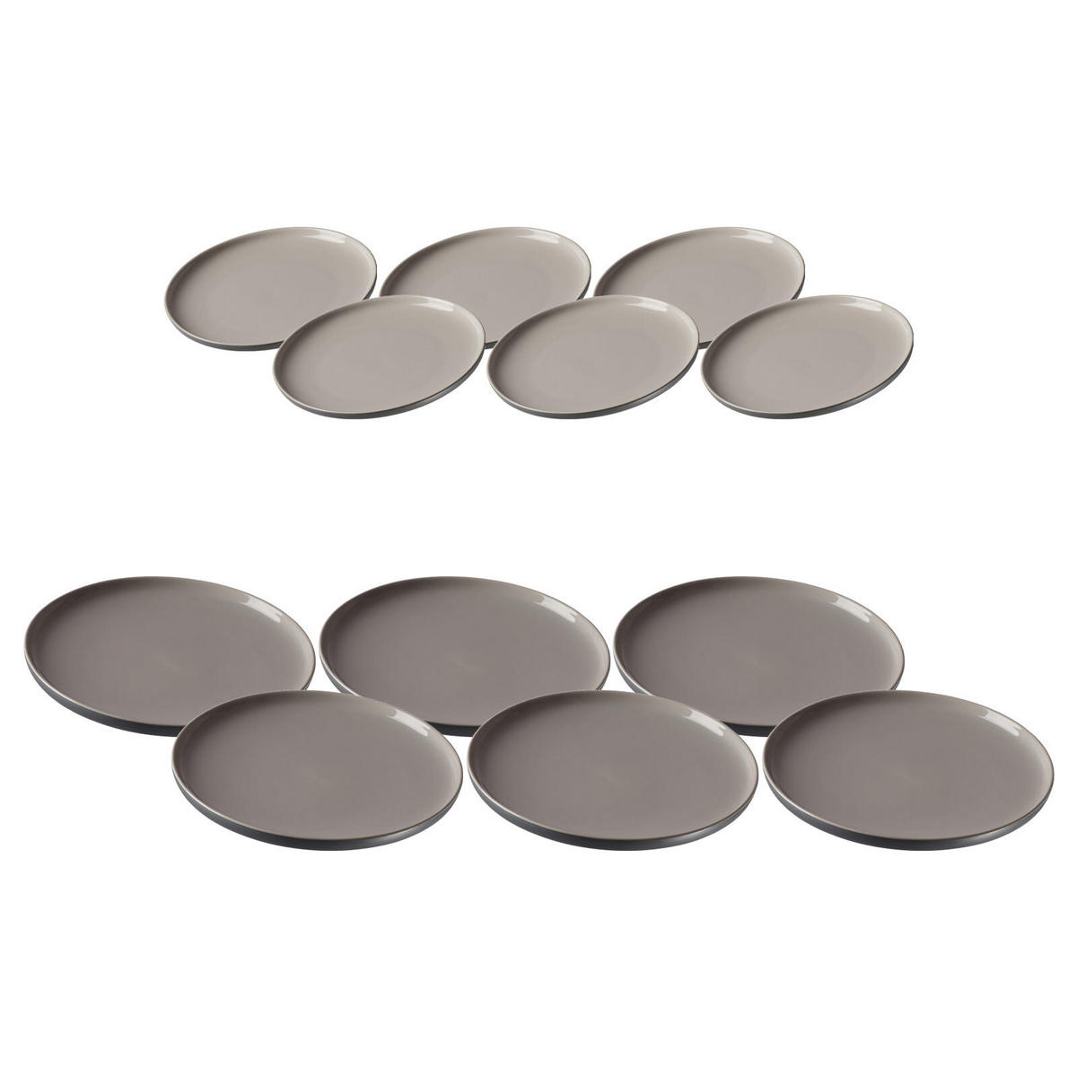 TAFELSERVICE Jasper grau 12er Set - Grau, Keramik (1/1/1cm) - Ritzenhoff Breker