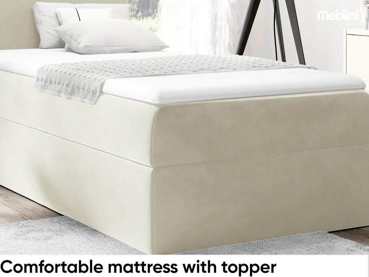 KINDERBETT MINO 1 - Creme, Holzwerkstoff (104/208cm) - Meblini