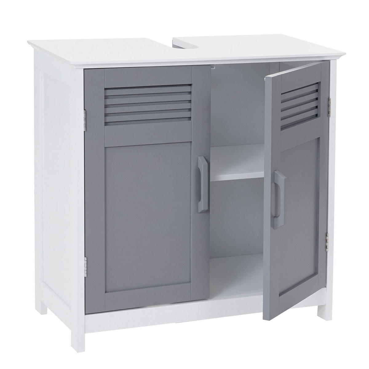 WASCHBECKENUNTERSCHRANK Grau - Grau, Holz (60/60/30cm) - MCW