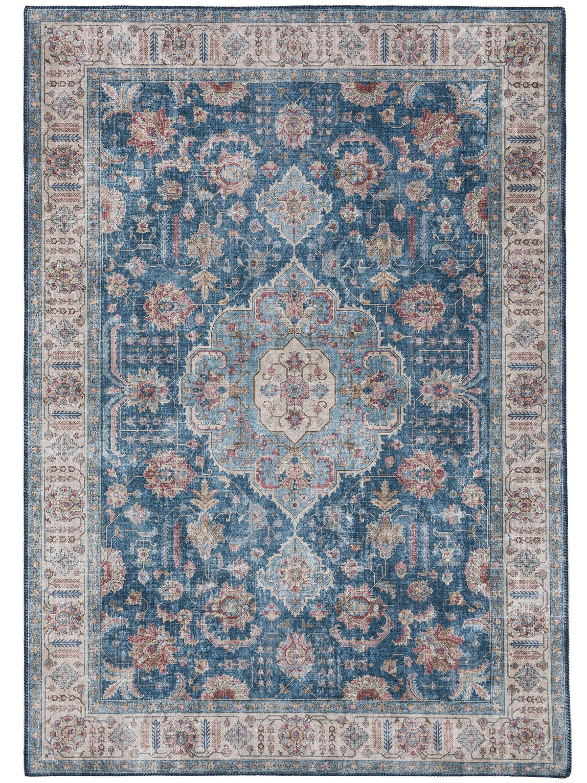 TEPPICH Laury Blau 200x300 cm - Blau, Textil (200/300cm) - benuta Pop