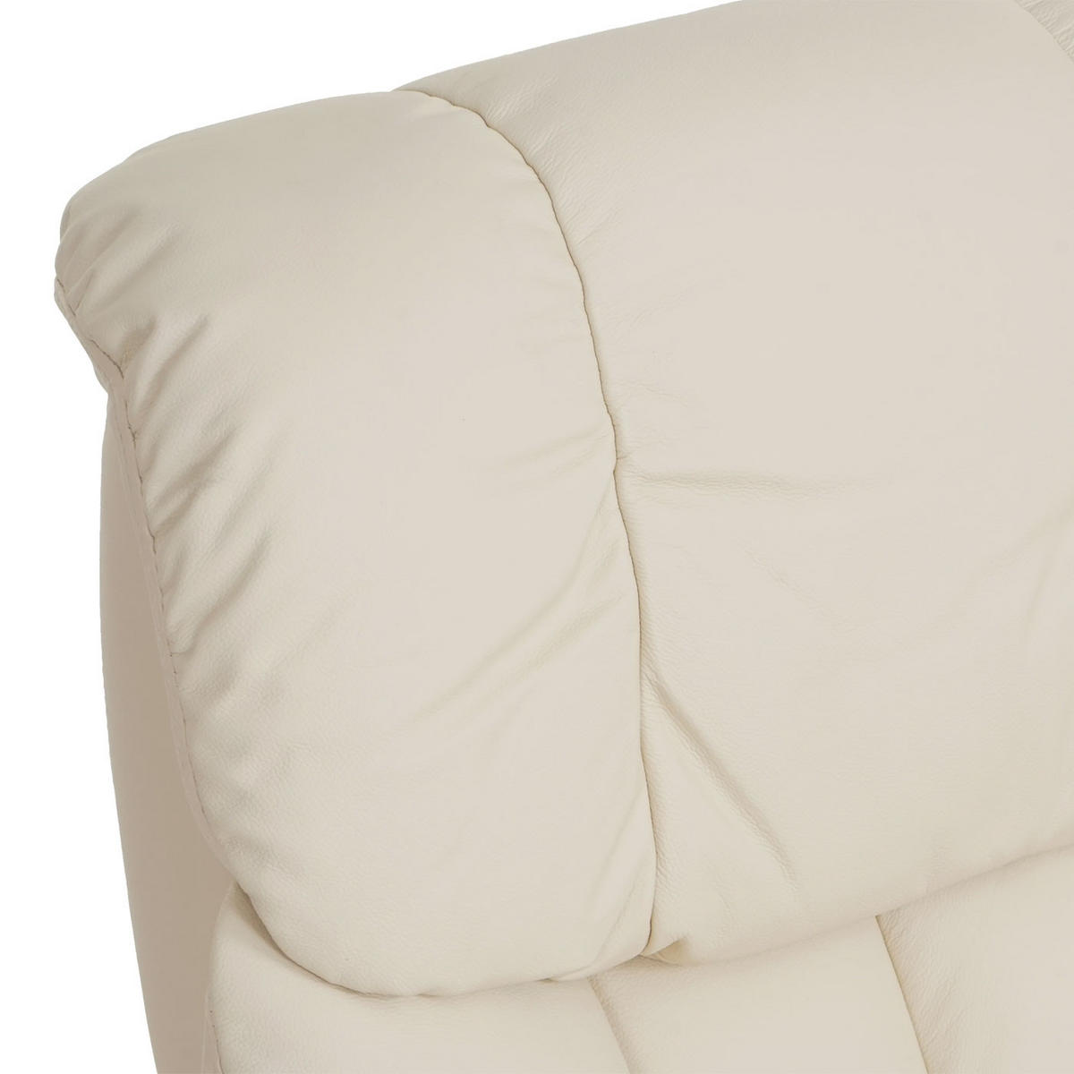 RELAXSESSEL XXL MIT HOCKER Beige - Beige, Leder (97/112/88cm) - MCA