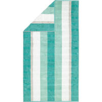 DUSCHTUCH NOBLESSE STRIPE 1087 SMARAGD - 44 - Grün, Textil (80/150cm) - Cawoe