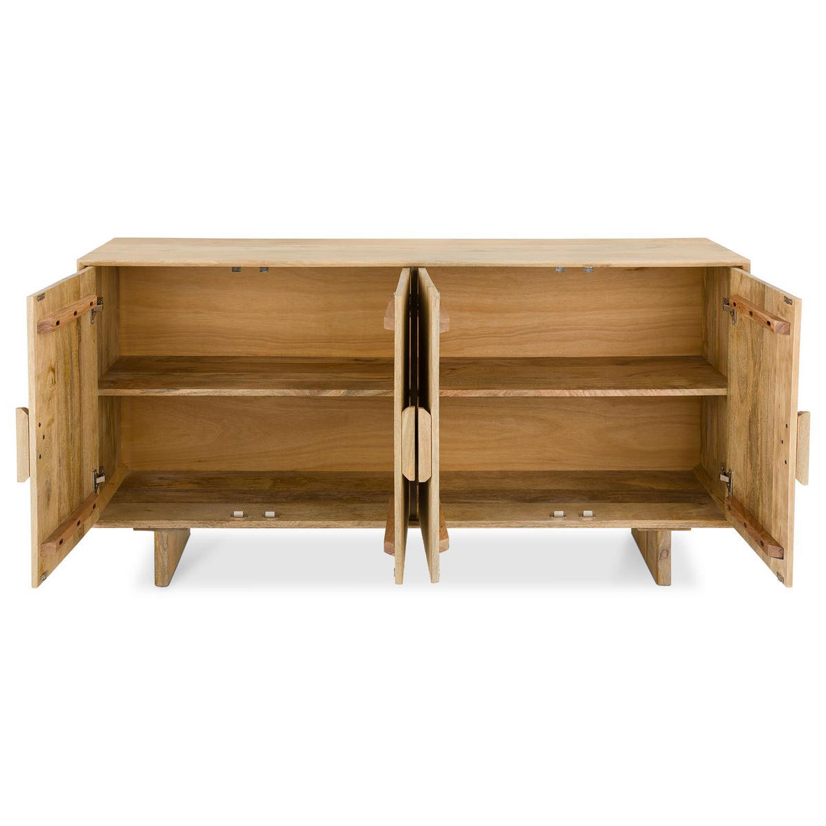 SIDEBOARD DEVA natur - Naturfarben, Holz (160/80/40cm) - IDIMEX