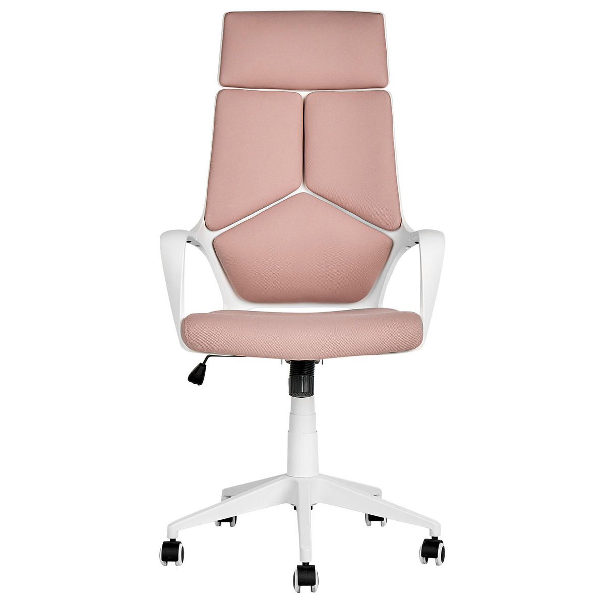 BÜROSTUHL Pfirsichrosa Delight - Pink, Textil (64/116/64cm) - Beliani