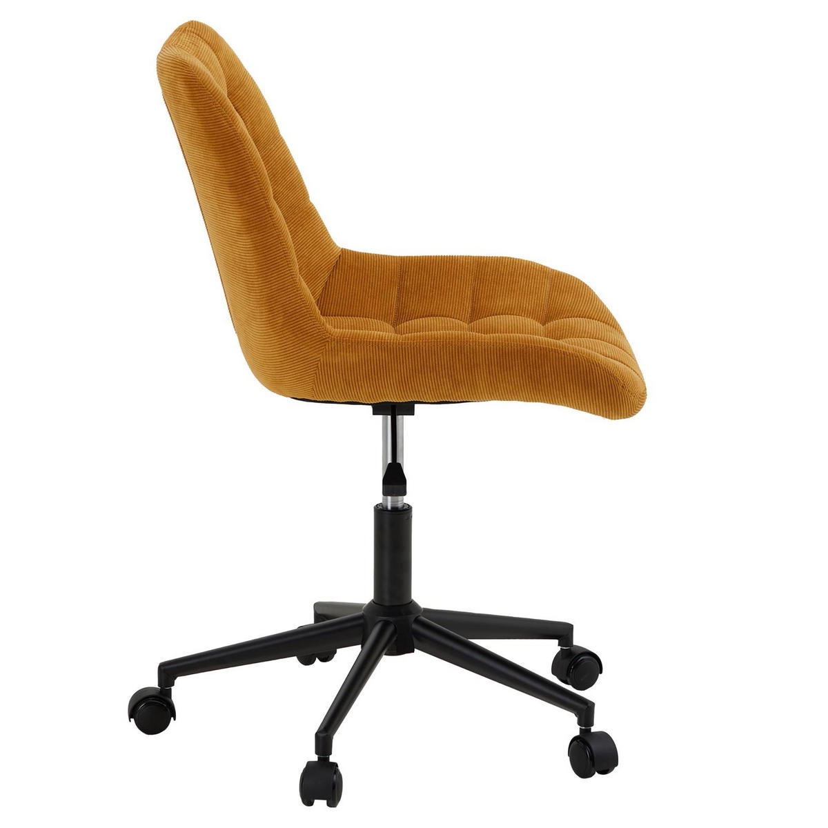 DREHSTUHL VASILO gelb - Gelb, Textil (54/80/61cm) - IDIMEX