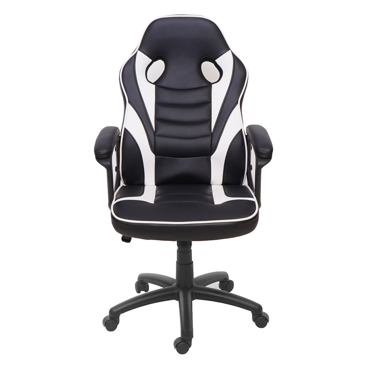 BÜROSTUHL Schwarz, Weiß - Schwarz/Weiß, Textil (63/119/64cm) - MCW