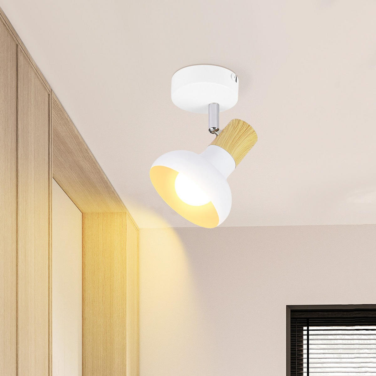 DECKENSTRAHLER Luxia 10/140/11 cm - Weiß, Metall (11/10/140cm) - ZMH