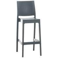 BARHOCKER Kunststoff dunkelgrau - Dunkelgrau/Grau, Kunststoff (45/105/51cm) - CLP