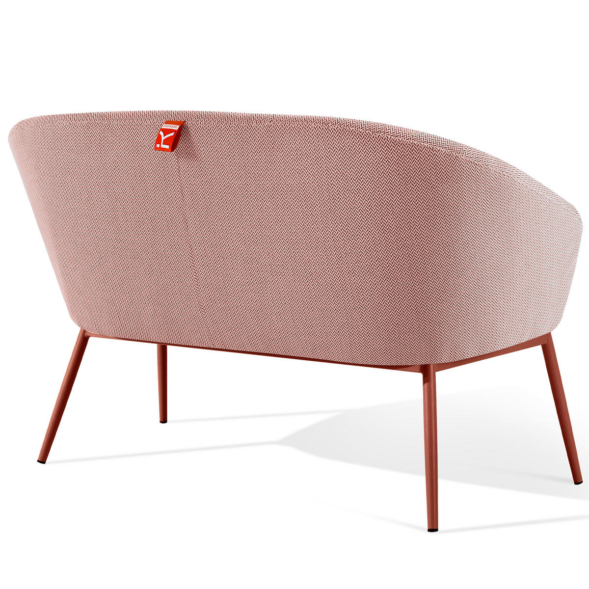 GARTENSOFA SOLIS - Bordeaux, Textil/Metall (118/76/66cm) - KONSIMO®