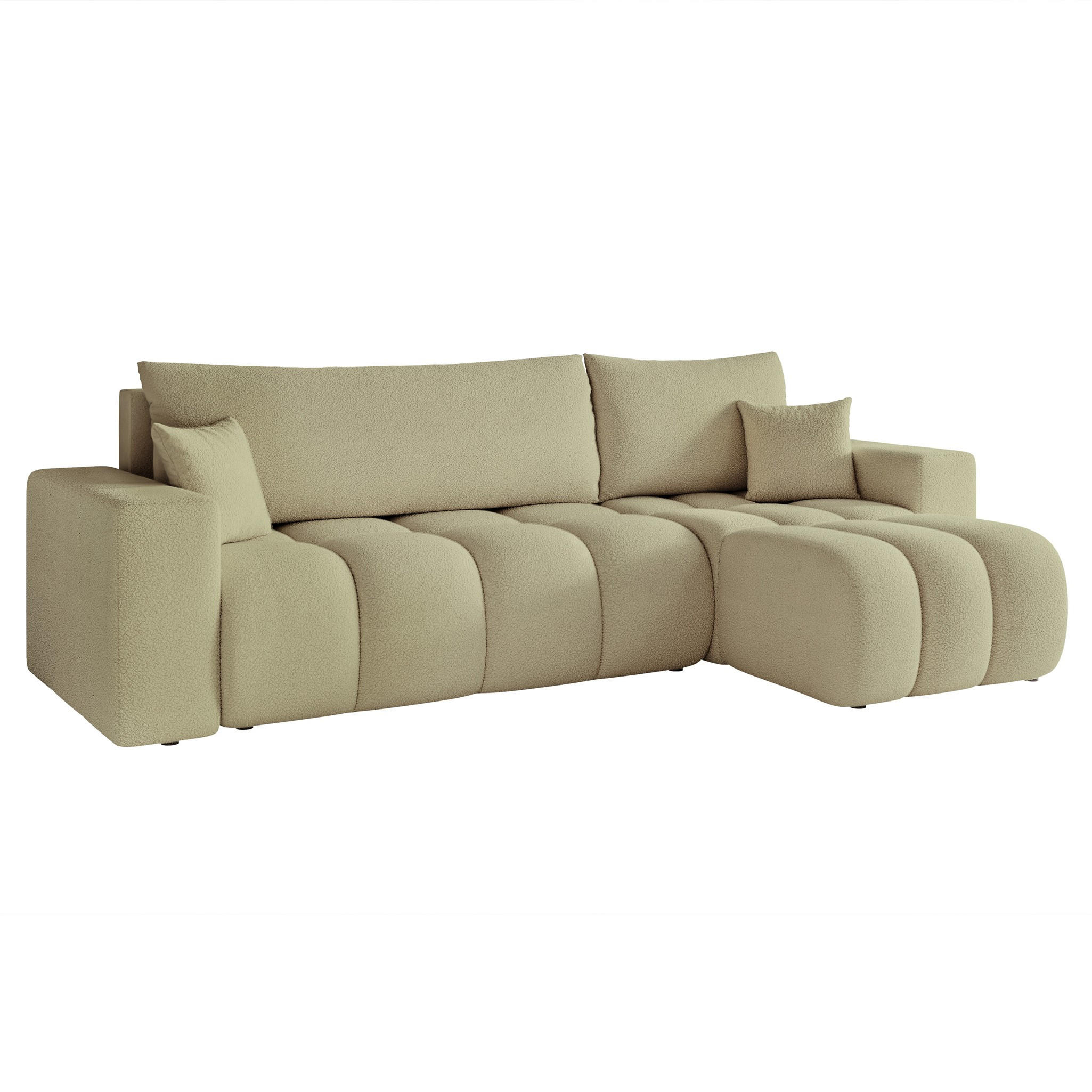 Fun Möbel Ecksofa Grün 248x145 cm