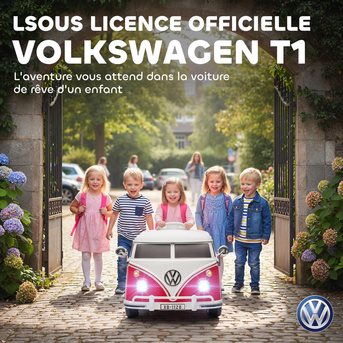ELEKTRO-KINDERAUTO DE-13131 2 Motoren Rot - Rot, Metall (89/49/41.5cm) - ComfortXL