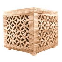 BEISTELLTISCH Holz - Braun, Holz (40/40/38cm) - Homestyle4u
