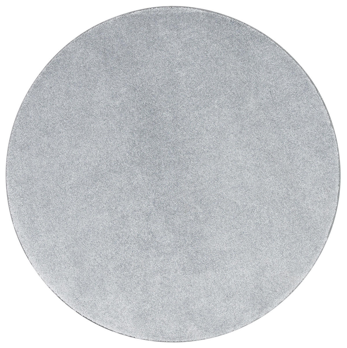 HOCHFLOR LUXUS VELOURS TEPPICH TOUCH RUND - Grau, Textil (100/100cm) - Snapstyle