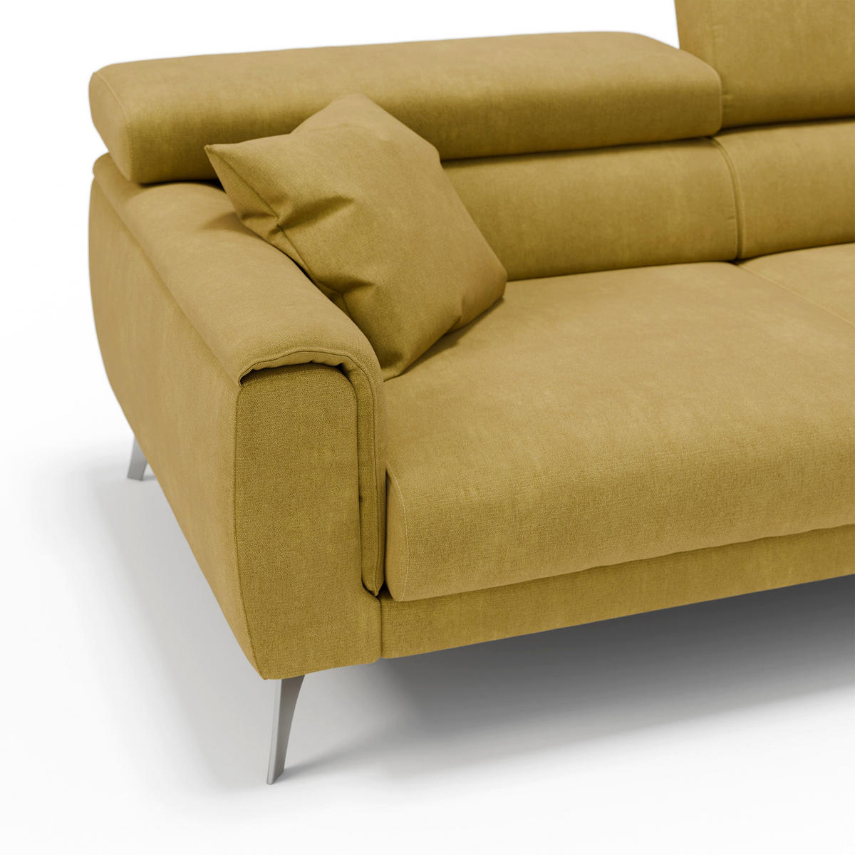 LINEARSOFA Caravaggio - Gelb, Textil (199/73/102cm) - Divani.store
