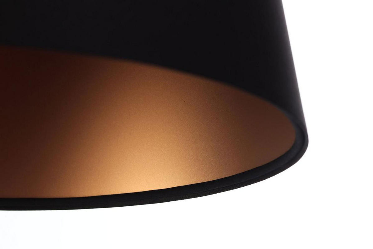 HÄNGELEUCHTE Kupfer 30/37 cm - Schwarz, Kunststoff (30/0.8/37cm) - ONZENO