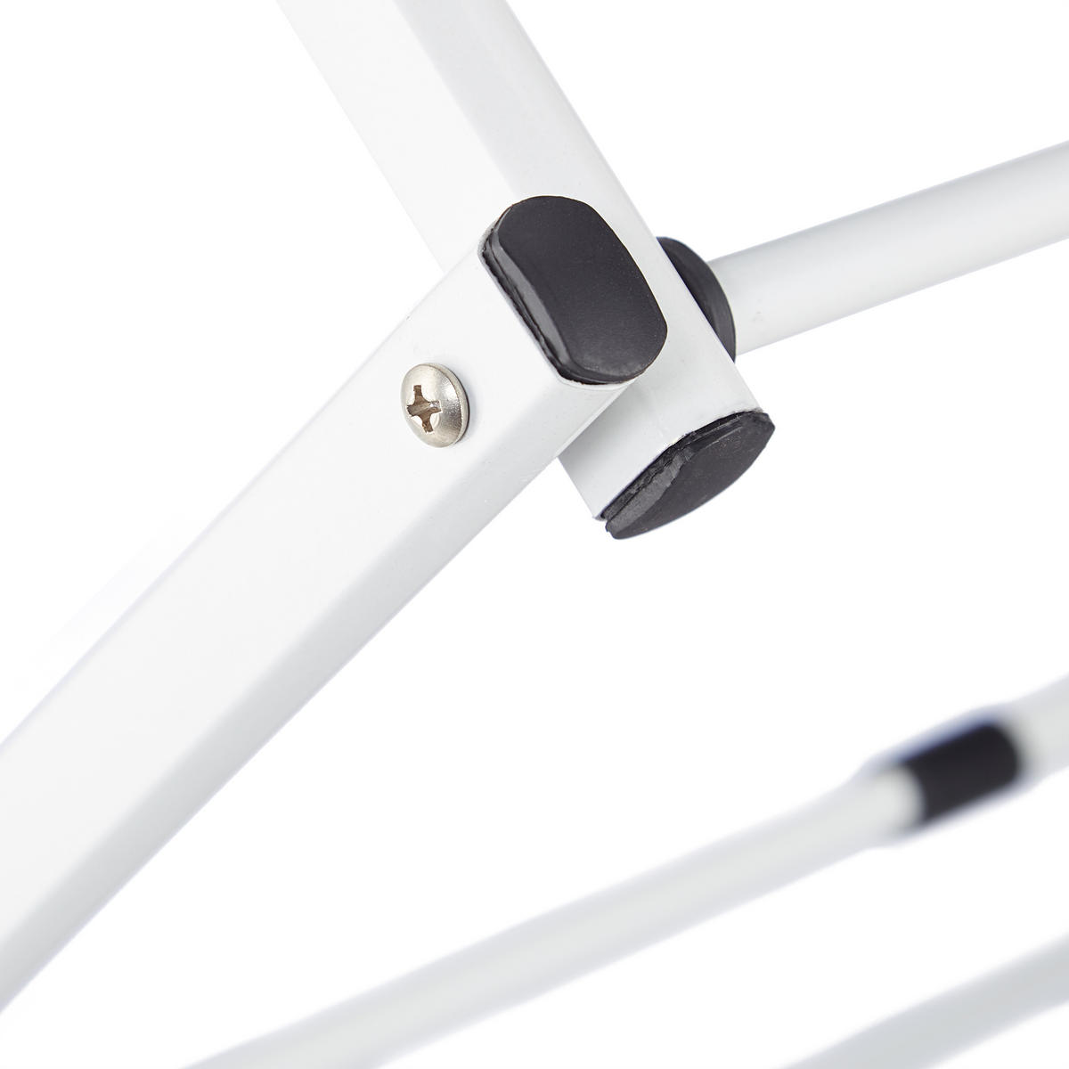 STOJAN na prádlo - biela, kov/plast (74/106/38cm) - Relaxdays