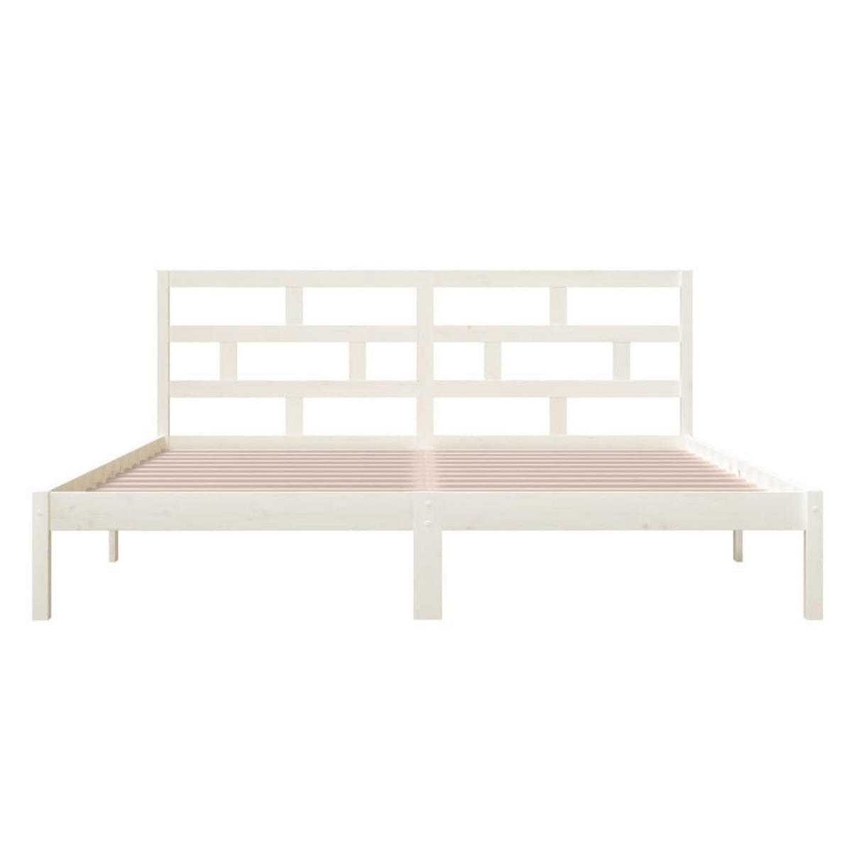 BETT Keener 146/195.5 cm - Weiß, Holz (140/190cm) - Nettlife