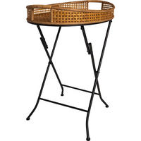 GARTENTISCH Levi - Braun - 62/43/69,5 cm - Braun, Metall (62/43/69cm) - Lesli Living