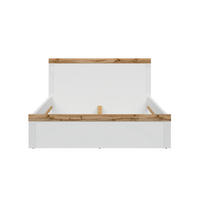 POSTEL 160/200 Hella Bílá a dřevo - bílá, kompozitní dřevo (160/200cm) - Petits-meubles