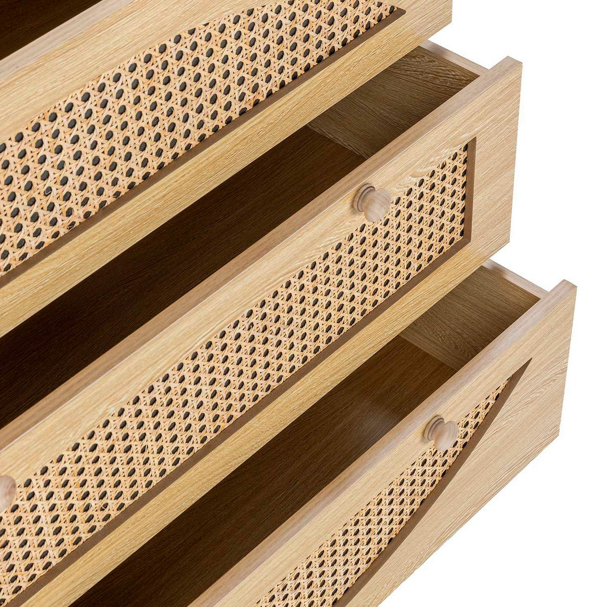 KOMMODE 80/80/40 Luna eichefarben - Honigeiche, Holzwerkstoff (80/80/40cm)