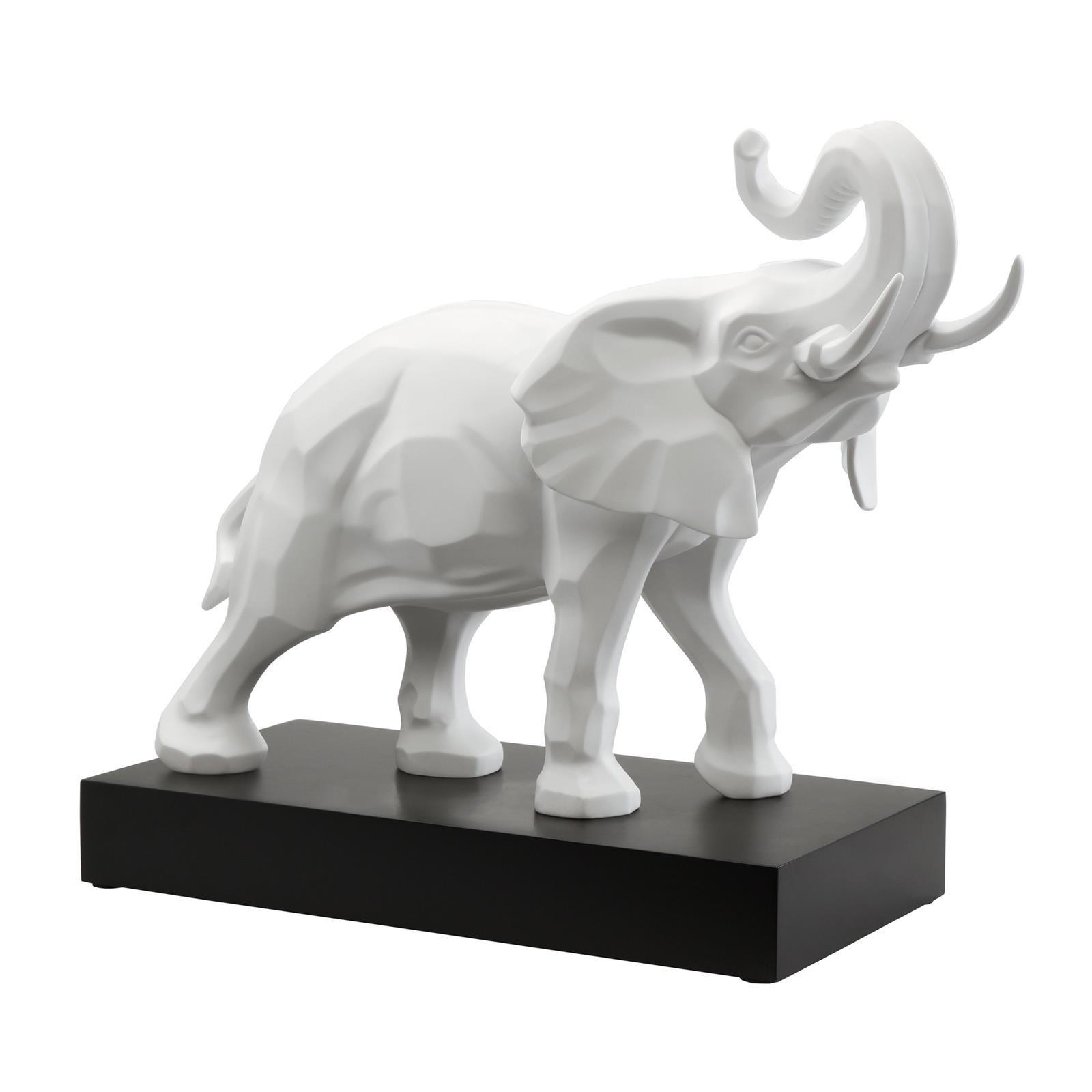 DEKOFIGUR ELEFANT Studio 8 Serengeti weiß 54 cm - Weiß, Keramik (22/43/54cm) - Goebel